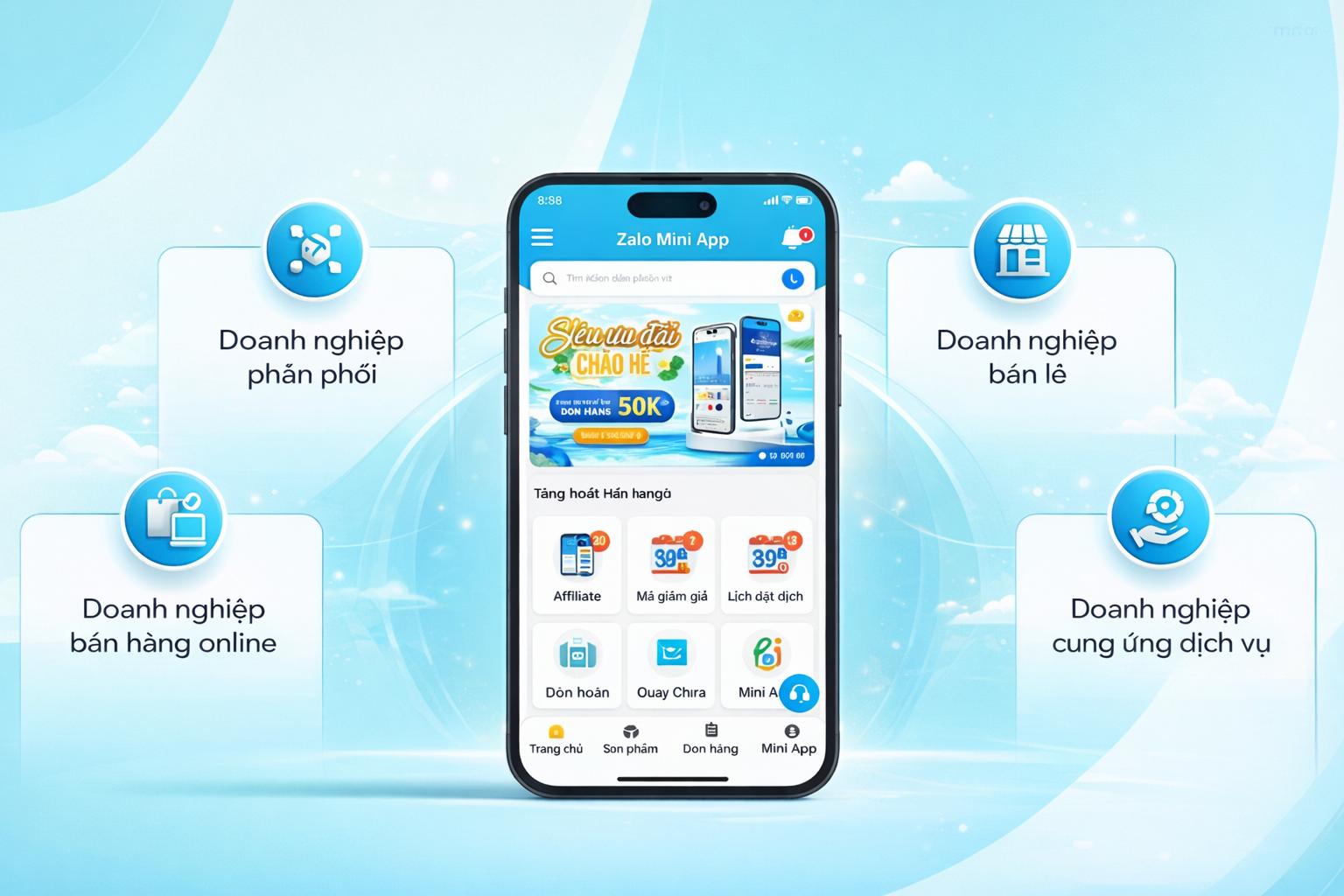 zalo mini app bán hàng