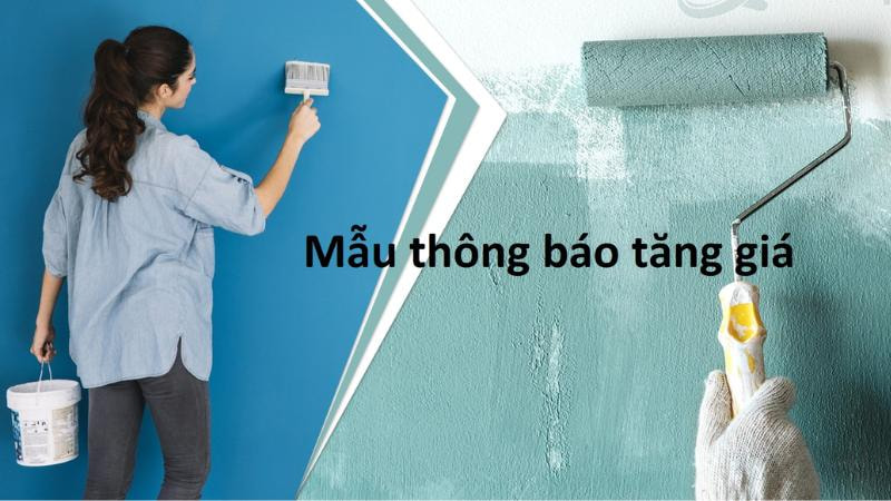 mẫu thông báo tăng giá sản 
