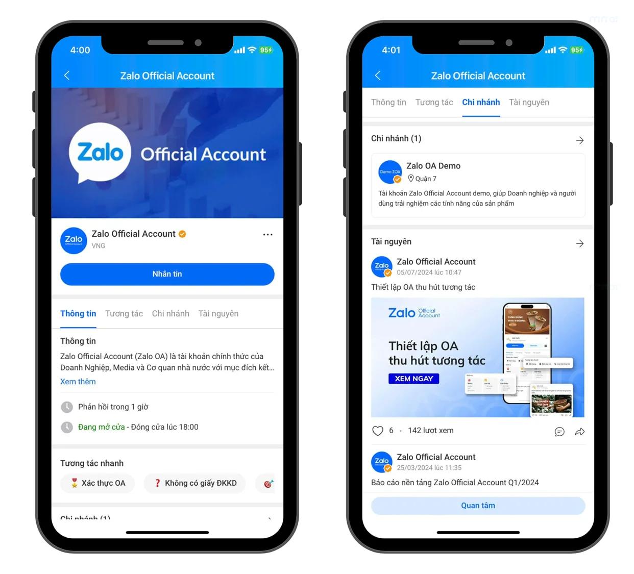 zalo official account