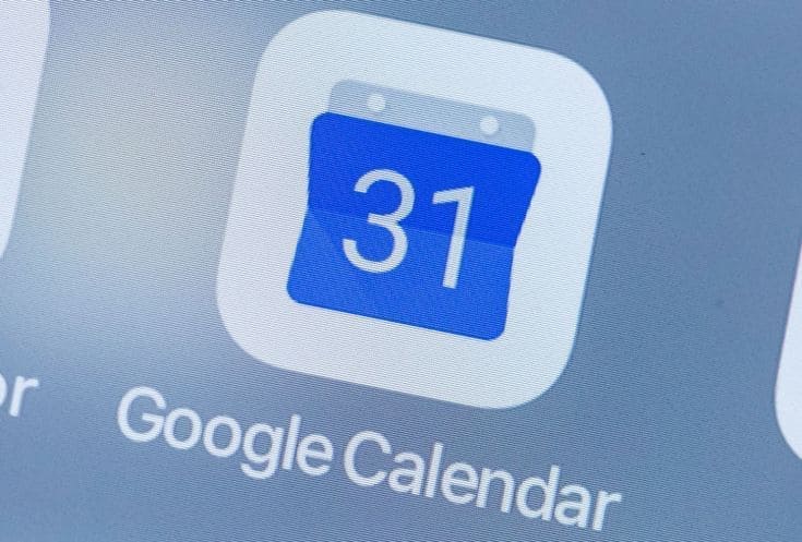 Google Calendar app quản lý thời gian được sử dụng phổ biến