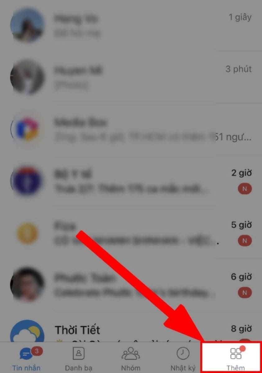truy cập vào zalo