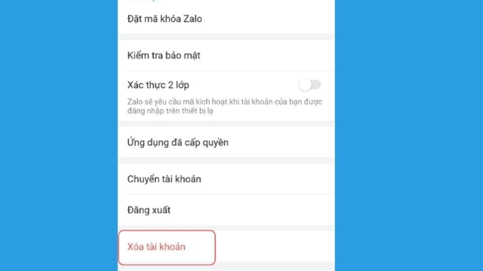 thực hiện xóa 