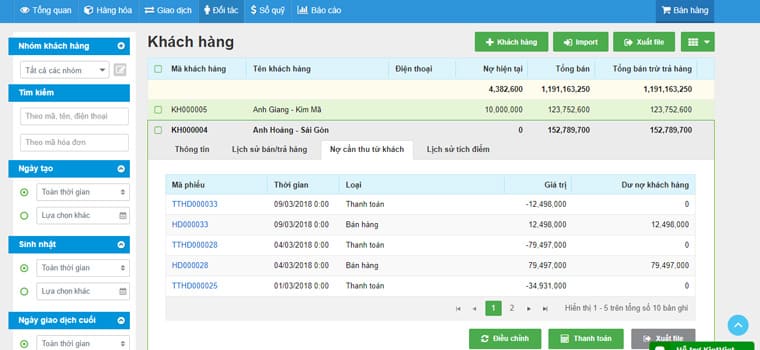 hiểu rõ hơn về phần mềm quản lý công nợ