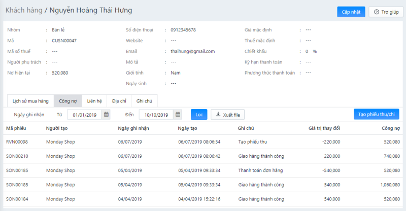 các phần mềm quản lý công nợ phổ biến