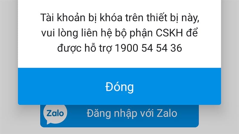 cách mở khóa tài khoản khi zalo bị khóa